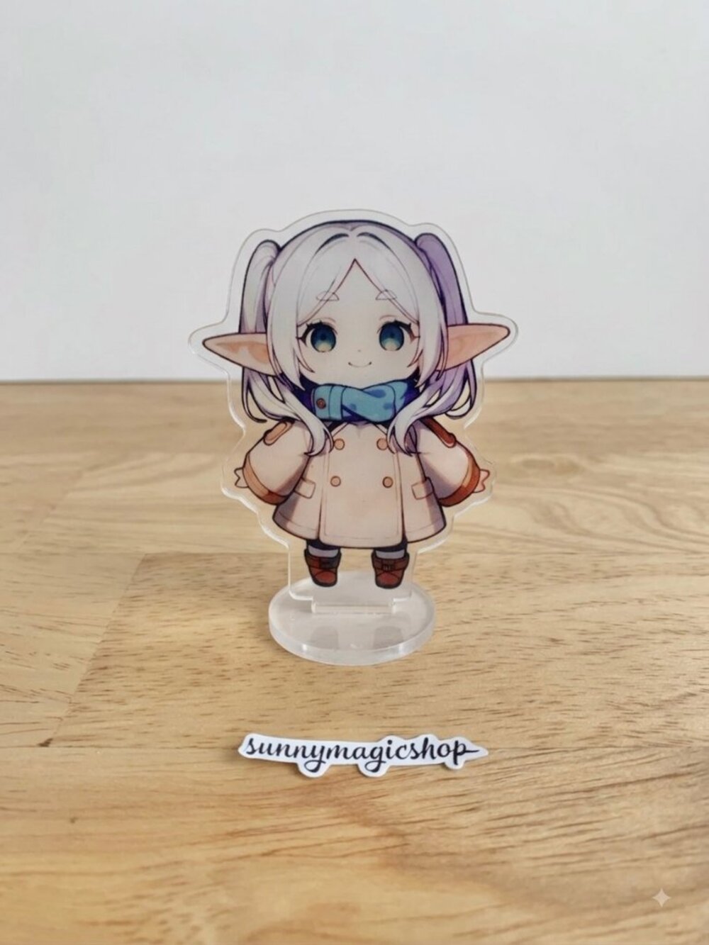 Frieren Beyond Journey's End Anime Acrylic Standee Winter White Hair Elf